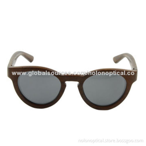 Wholesale Sandalwood Sunglasses with polarized UV400 production lens, OEM/ODM available